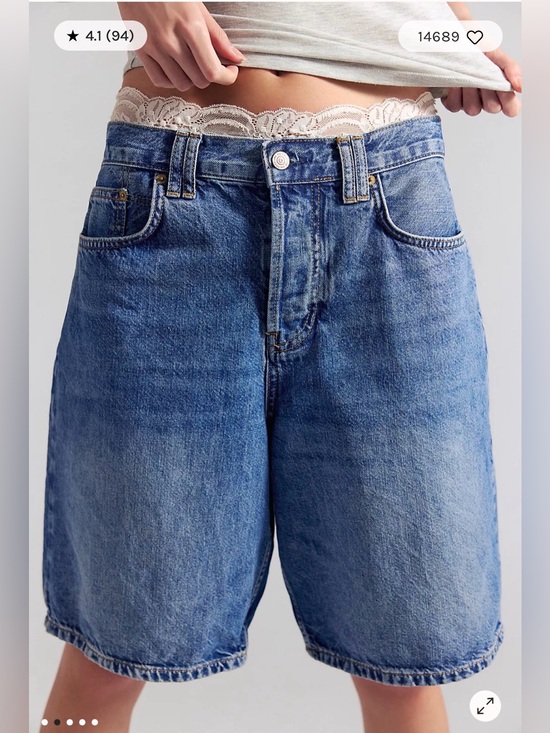 We The Free Pants - We The Free Montana Relaxed Fit Blue Denim Shorts